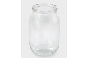 Банка скляна звичайна 1 л, 12 шт/бл