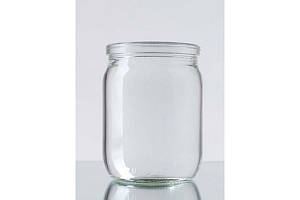 Банка скляна звичайна 0,5л, 15 шт/бл