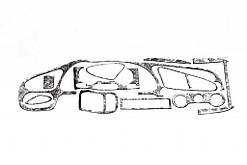 Накладки на панель Титан для Chevrolet Lanos 1998-2017 рр
