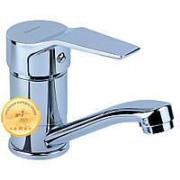 Змішувач AQUATICA MJ Ø40 для кухні гусак прямий 150 мм на гайці MJ-1B135C (9744100)