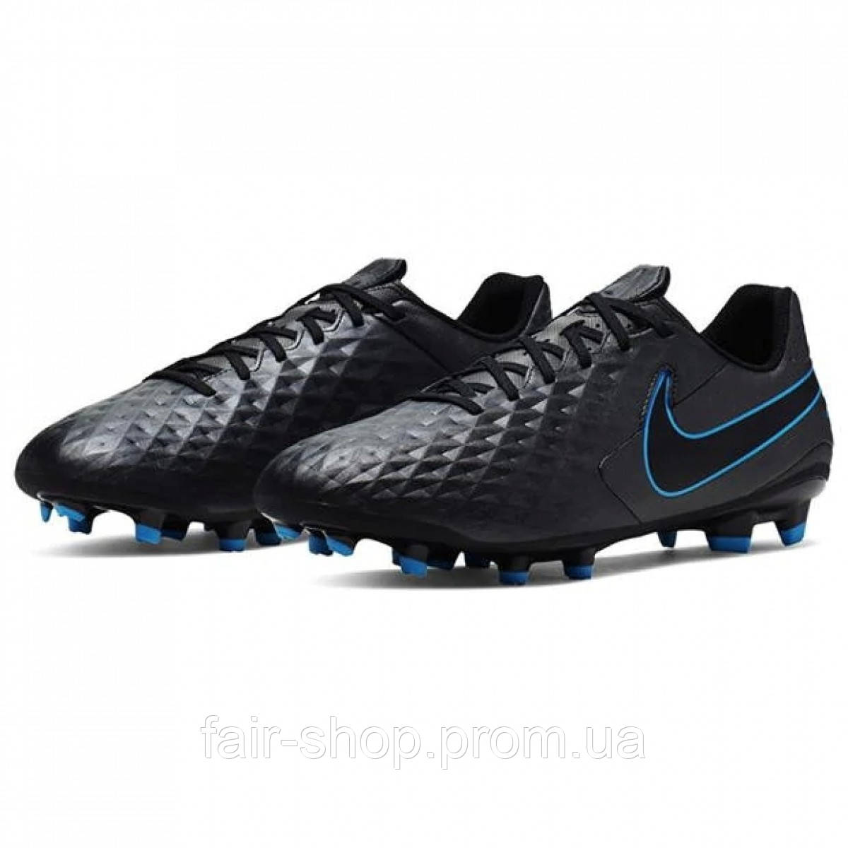 Бутси Nike Tiempo Legend Academy FG Black/BlueHero, оригінал. Доставка від 14 днів