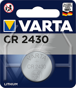Батарейка VARTA CR 2430 BLI 1 LITHIUM ш.к. 4008496028610
