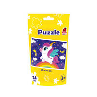 Пазлы в мешочке Puzzle in stand-up pouch "Unicorn", пак. 20*13см, ТМ Vladi Toys, Украина (35)