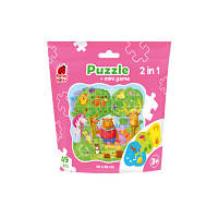 Пазлы в мешочке Puzzle in stand-up pouch "2 in 1. Magic forest", пак. 19*19см, ТМ Vladi Toys, Украина (16)