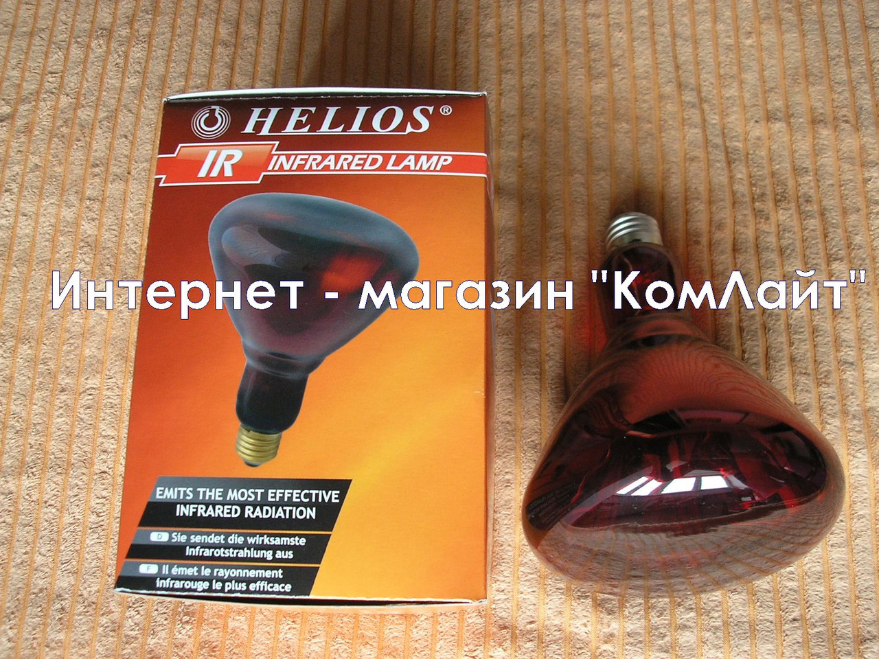 Лампа инфракрасная Helios 150W 230V E27(Польша) - фото 9 - id-p195267692