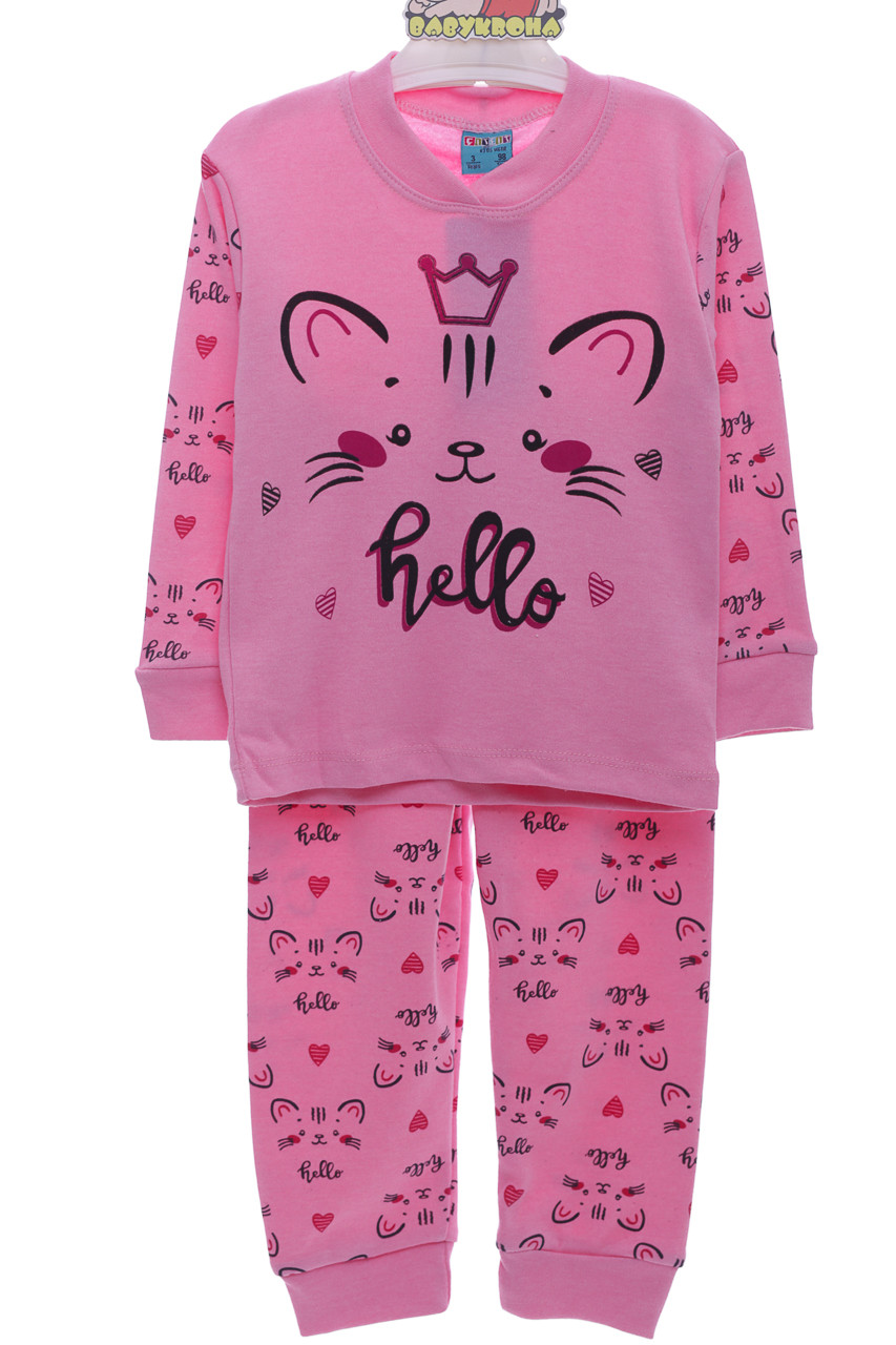 Піжама для дівчинки з принцесою Кіткою рожева Cit Cit Kids