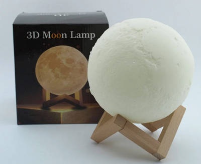 Нічник Moon Light Control 3D світильник місяць 3 режиму 18 см Usb ART-0520