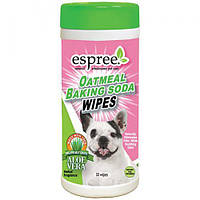 Салфетки Espree Oatmeal Baking Soda Wipes для собак с протеинами овса и пищевой содой, 50 шт