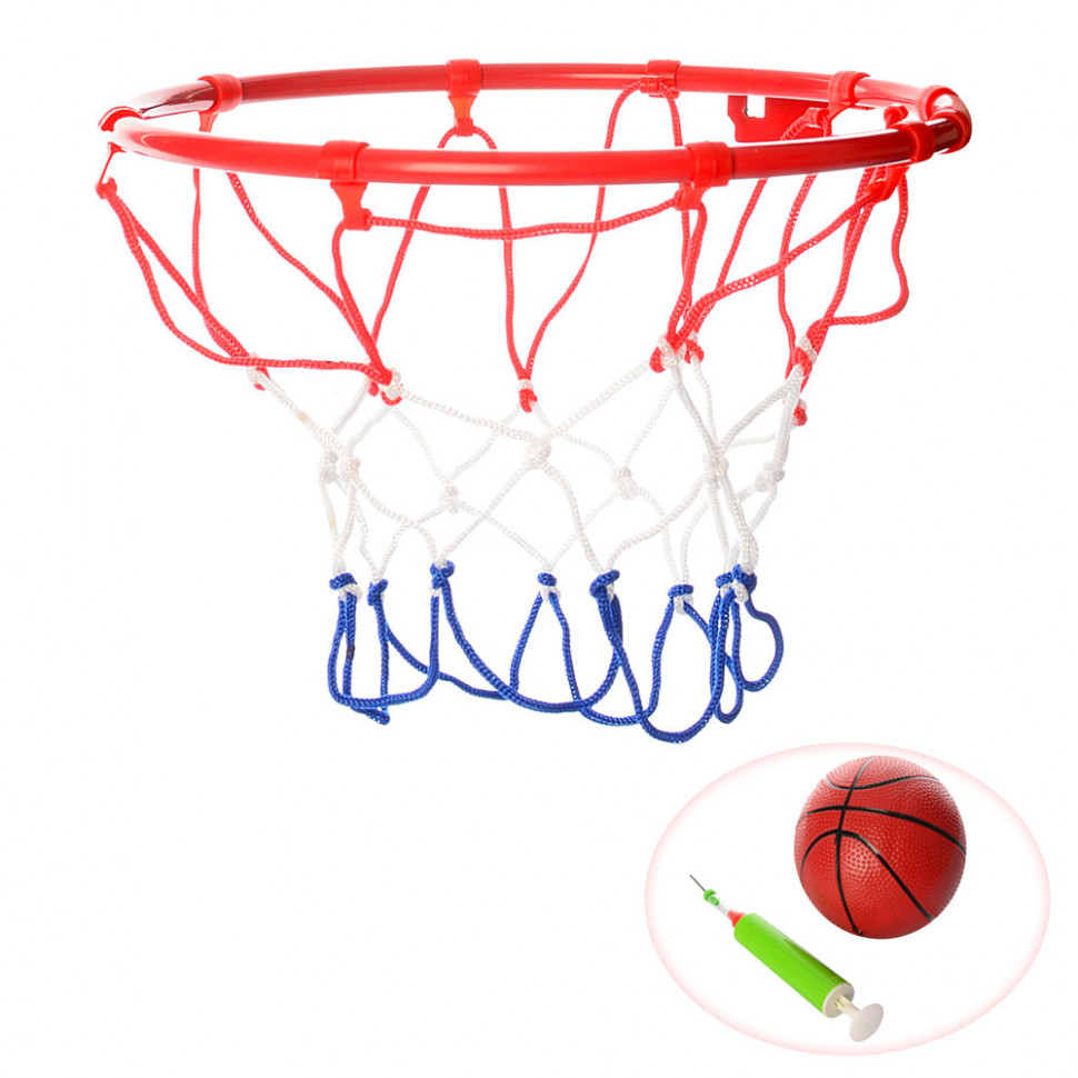 Игровой набор Баскетбол Profi M 3371 сетка, мяч, насос 25х26 см, Time Toys - фото 1 - id-p1504912364