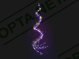 Гірлянда мідний дріт Кінський хвіст 3,0 м 300LED (синій) COPPER-WIRE-300B-2