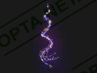 Гірлянда мідний дріт Кінський хвіст 3,0 м 300LED (синій) COPPER-WIRE-300B-2