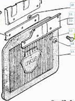 Бризговік колесо заднього  (линь,удлінний) (1шт) (пр-во Біла Церква) 24-8404312