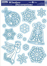Наклейка на вікна "Зимові декорації"