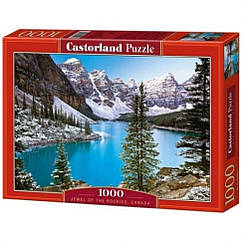 Пазлы "Голубое озеро, Jewel of the rockies, Canada", 1000 эл С-102372