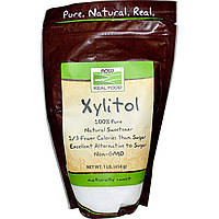Ксилітол NOW Foods Real Food Xylitol цукрозамінник 454 г (1 фунт)
