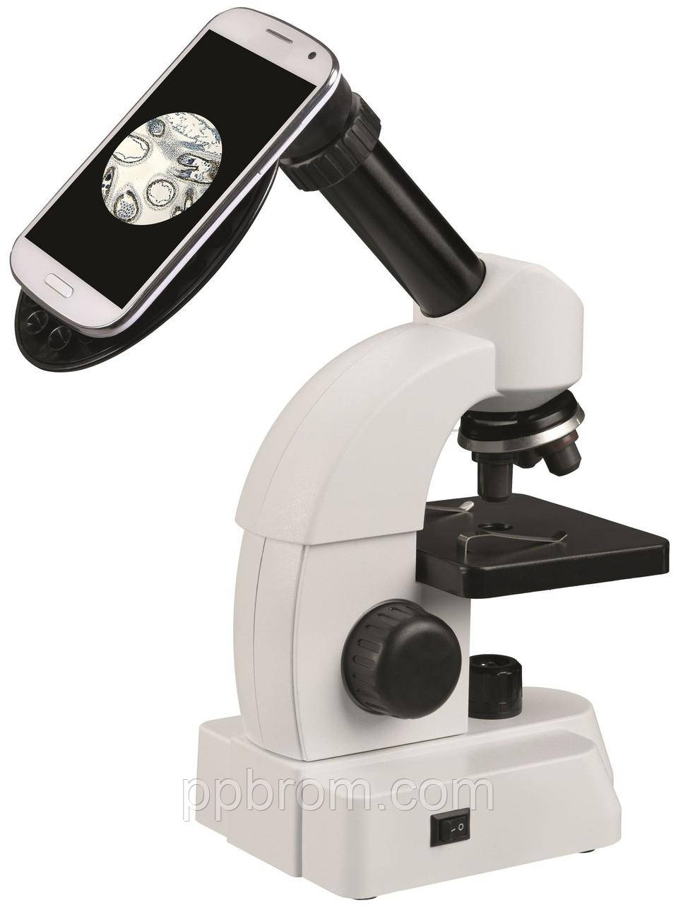 Мікроскоп Bresser Junior 40x-640x з набором для дослідів і адаптером для смартфона (8856000)
