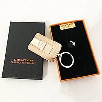 Зажигалка спиральная USB-811. Mercedes. Цвет: золотой, фото 3