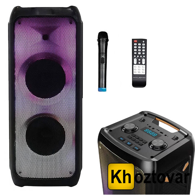 Акустична Bluetooth колонка Goldteller GT-5050 china Мікрофон → Пульт ду ↓ Led підсвічування 110W, фото 1