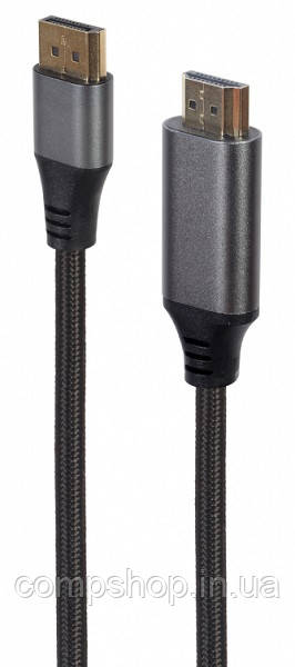 Кабель DP - HDMI 1.8м Cablexpert, 4K@60Hz (CC-DP-HDMI-4K-6) (код 125176)