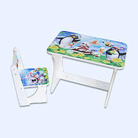 Комплект столик зі стільчиком Baby Elit Пінгвіни ССПМ1