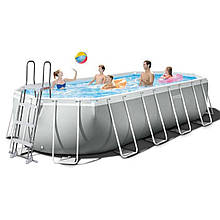 Каркасний басейн Intex 26798 - 1, 610 x 305 x 122 см (сходи, тент, підстилка)