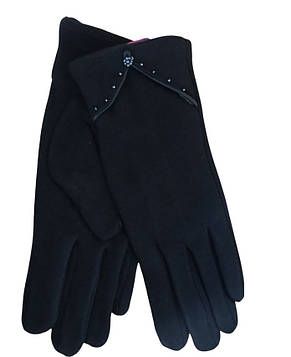 Жіночі стрейчеві рукавички Чорні МАЛЕНЬКІ, фото 2