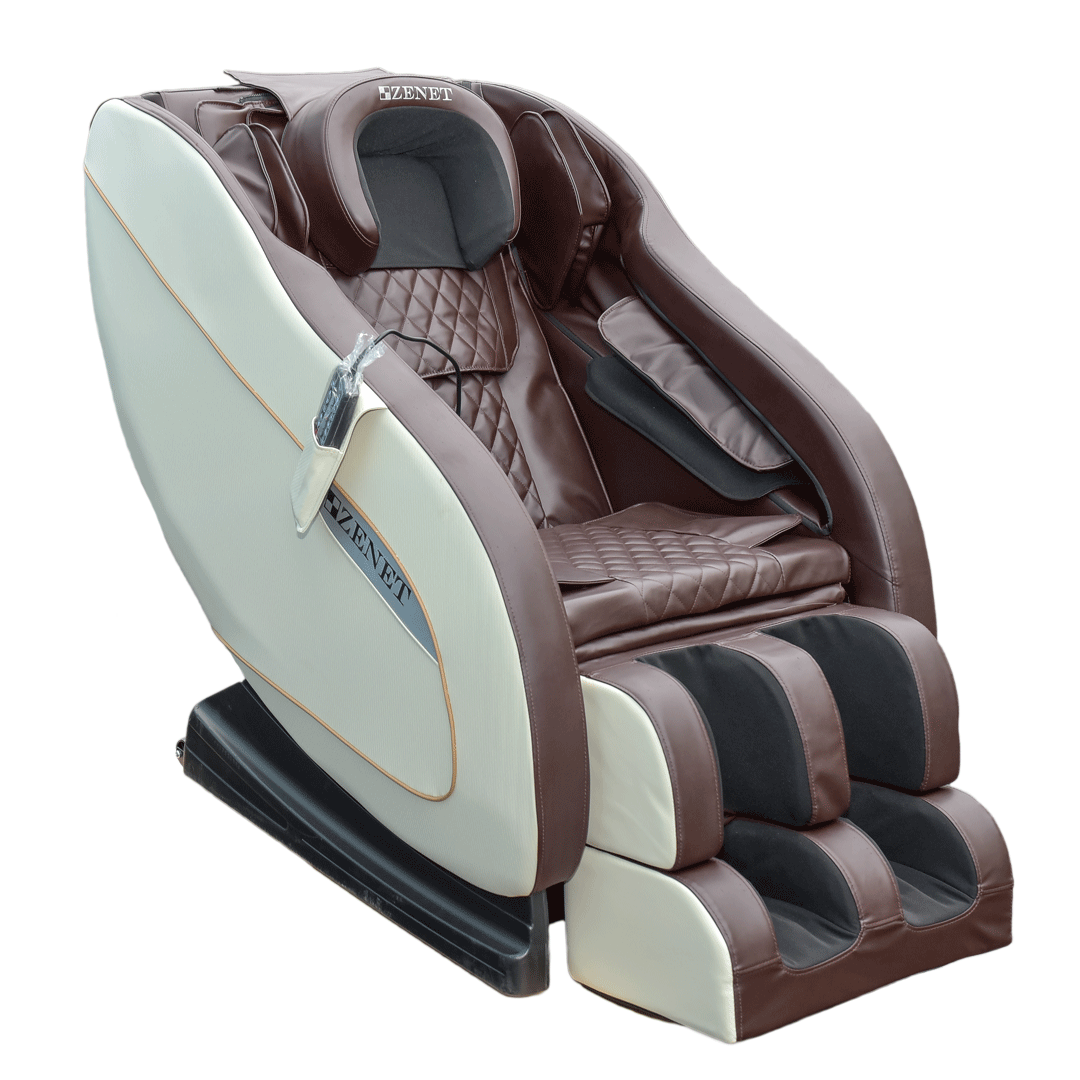 Массажное кресло для дома Zenet ZET-1288 Коричневое - фото 2 - id-p1505324205
