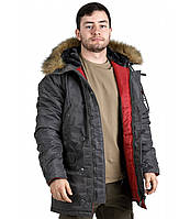 Куртка лётная slim fit аляска n-3b Gray CHAMELEON