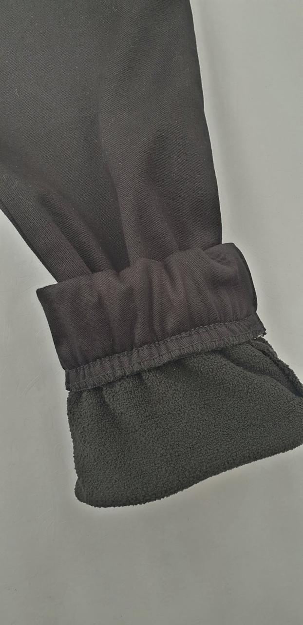 Чёрные утепленные брюки на мальчика подростка - фото 3 - id-p1505328297