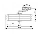 Доводчик дверний ASSA ABLOY DC110 сірий, фото 5