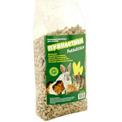 Кукурудзяний наповнювач гранульований для гризунів 15 кг, Пелекорн, Пухнастики