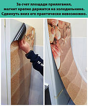 Самофіксуюча наліпка  на холодильник магнітна з квітучими квітами, 180 х 60 см, Лицева, фото 2