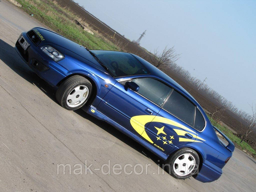 Вінілові наклейки на авто " Subaru " 50х150 см х 2 шт