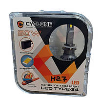 КОМПЛЕКТ: Лампи LED Cyclone H27 type-34 5500k 10000Lm