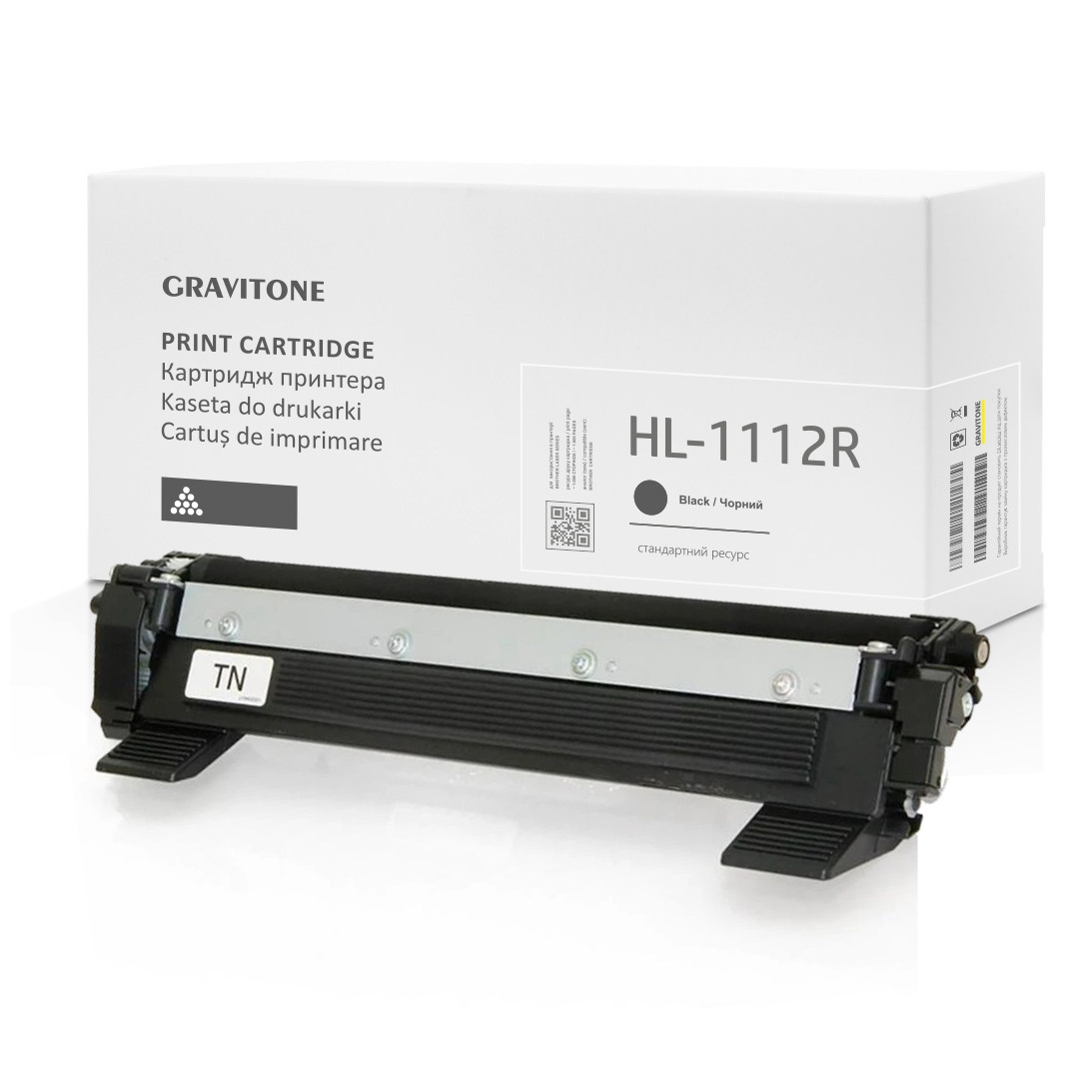 Сумісний Картридж Brother HL-1112r (тонер-картридж) , чорний, ресурс (1.000 стор.) аналог від Gravitone, фото 1