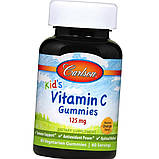 Вітамін С для дітей Carlson Labs kid's Vitamin C Gummies 125 mg 60 мармеладок, фото 7
