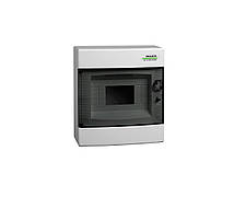 Модульний щиток 8 модулів 1 ряд IP40 PNS 8T прозорі дверцята настінного монтажу