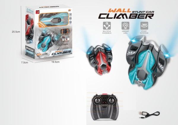 KMPQ01A Р. У. Легкова їздить по стінах і стелі акум. світло кор.25,5 * 7,5 * 19,5 см