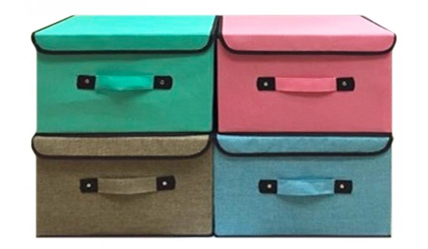 KMCLR604 Кошик-скриня для іграшок з кришкою, в пакеті 40*24*25 см