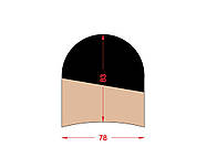 Набійка взуттєва комбінована 6 мм, 78 х 83 мм, фото 3