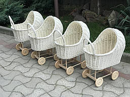 Коляска для ляльок 50x30x58cm плетена🎀, фото 4