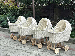 Коляска для ляльок 50x30x58cm плетена🎀, фото 5