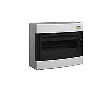 Модульний щиток 12 модулів 1 ряд IP40 PNS 12T прозорі дверцята настінного монтажу