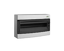 Модульний щиток 24 модулі 1 ряд IP40 PNS 24T прозорі дверцята настінного монтажу