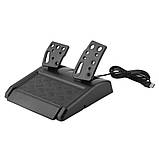 Ігрове кермо 3в1 з педалями газу та гальма Vibration Steering wheel джойстик-кермо універсальне, фото 4