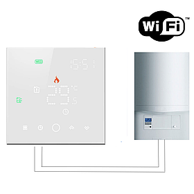 WiFi терморегулятор программируемый для котлов (газовых и електрических) и сервоприводов TGW003 WiFi
