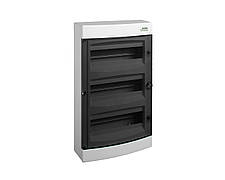 Модульний щиток 3*12 модулів 3 ряди IP40 PNS 36T прозорі дверцята настінного монтажу