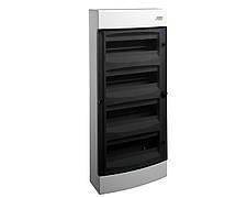 Модульний щиток 4*12 модулів 4 ряди IP40 PNS 48T прозорі дверцята настінного монтажу