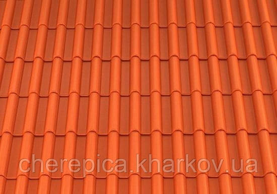 Цементно-піщана черепиця Creaton Heidelberg Planar Червона, фото 1