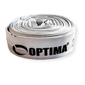 Дренажний шланг для фекального насоса Optima пожежний 2" 50 мм, 30м, 8бар білий